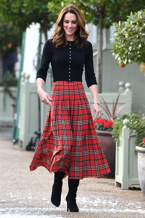 kate middleton tartan outfits